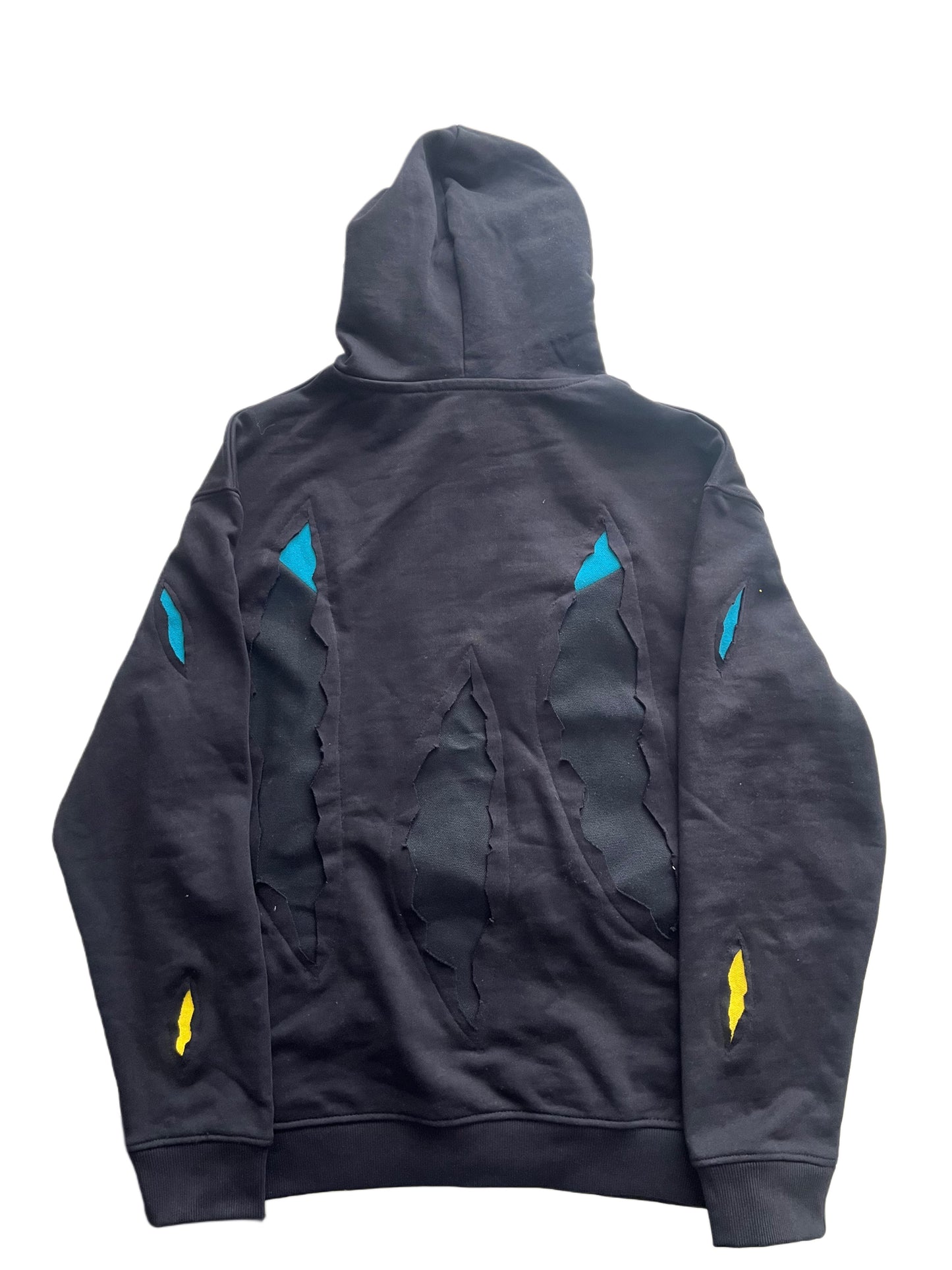 Battle-Damaged Invincible Hoodie (Front, Sleeves and Back)