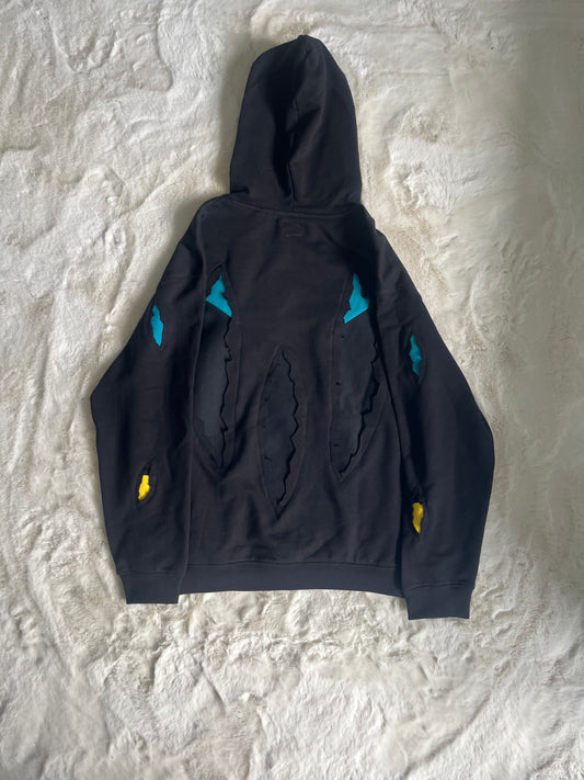 Battle-Damaged Invincible Hoodie (Front, Sleeves and Back)