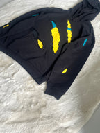 Ripped Invincible hoodie (Front and Sleeves)