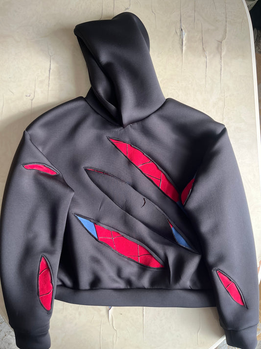 Custom Battle-Damaged Spider Hoodie